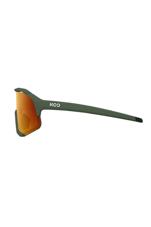   KOO DEMOS Sunglasses - Green Matt / Orange Koo Demos sunglasses in green matt-orange color offering a fashionable and protective eyewear option.