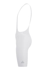 men's white cargo bib shorts with chamois for professional biker for long distances