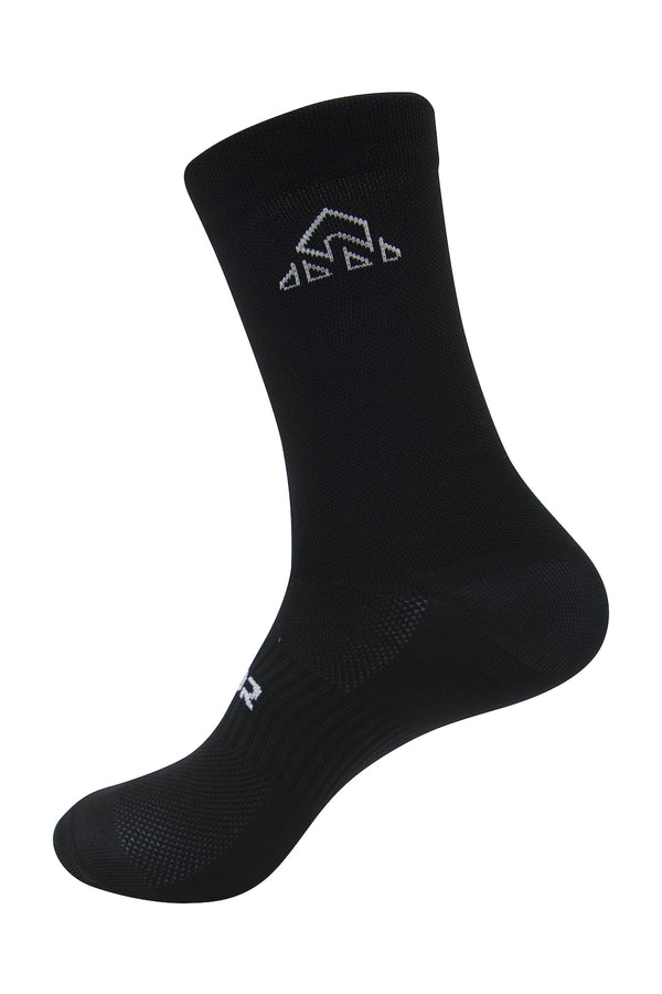   bike wear - Unisex Black Cycling Socks - lightweight cycling sock