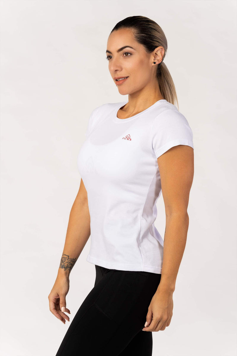 Tシャツ・カットソー PLAIN White Shirt with Classic Collar in Tech Fabric Woman The 4 Best Women's White T-Shirts of 2025 | Reviews by
