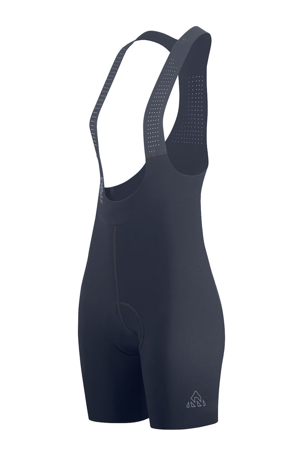   bike cloth - women's grey cycling bib shorts with chamois for professional biker for long distances