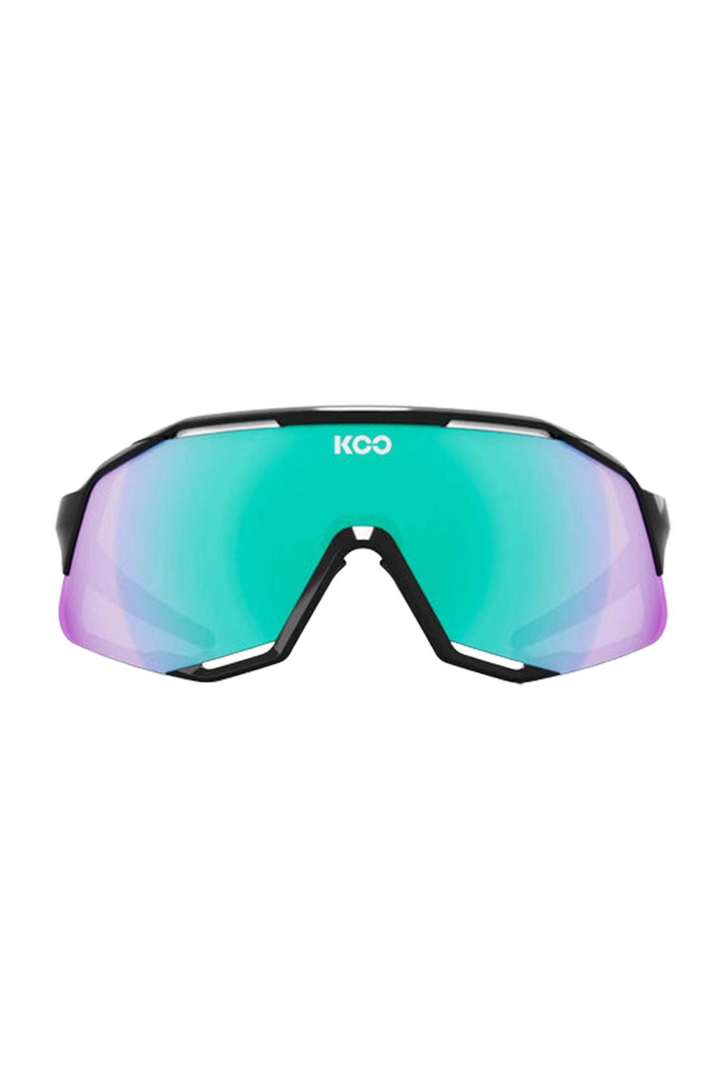 KOO DEMOS cycling sunglasses - Black / Green Mirror OEY00005-616