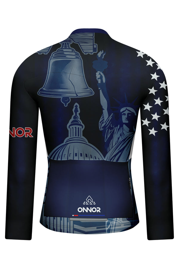  best top rated cycling jerseys for professionals | elite gear  -  Men's American Pride Elite Cycling Jersey Long Sleeve