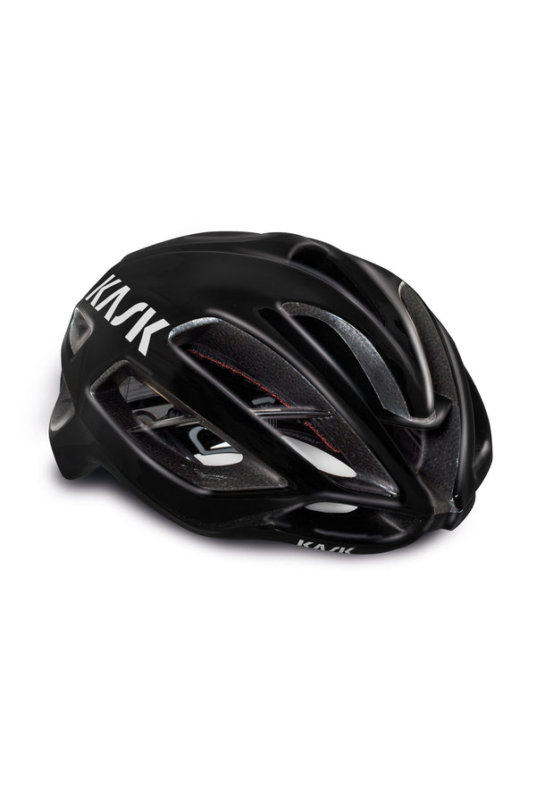   KASK Protone Cycling Helmet Black CHE00037-210 Black Kask Protone cycling helmet, combining style with safety for road cyclists.