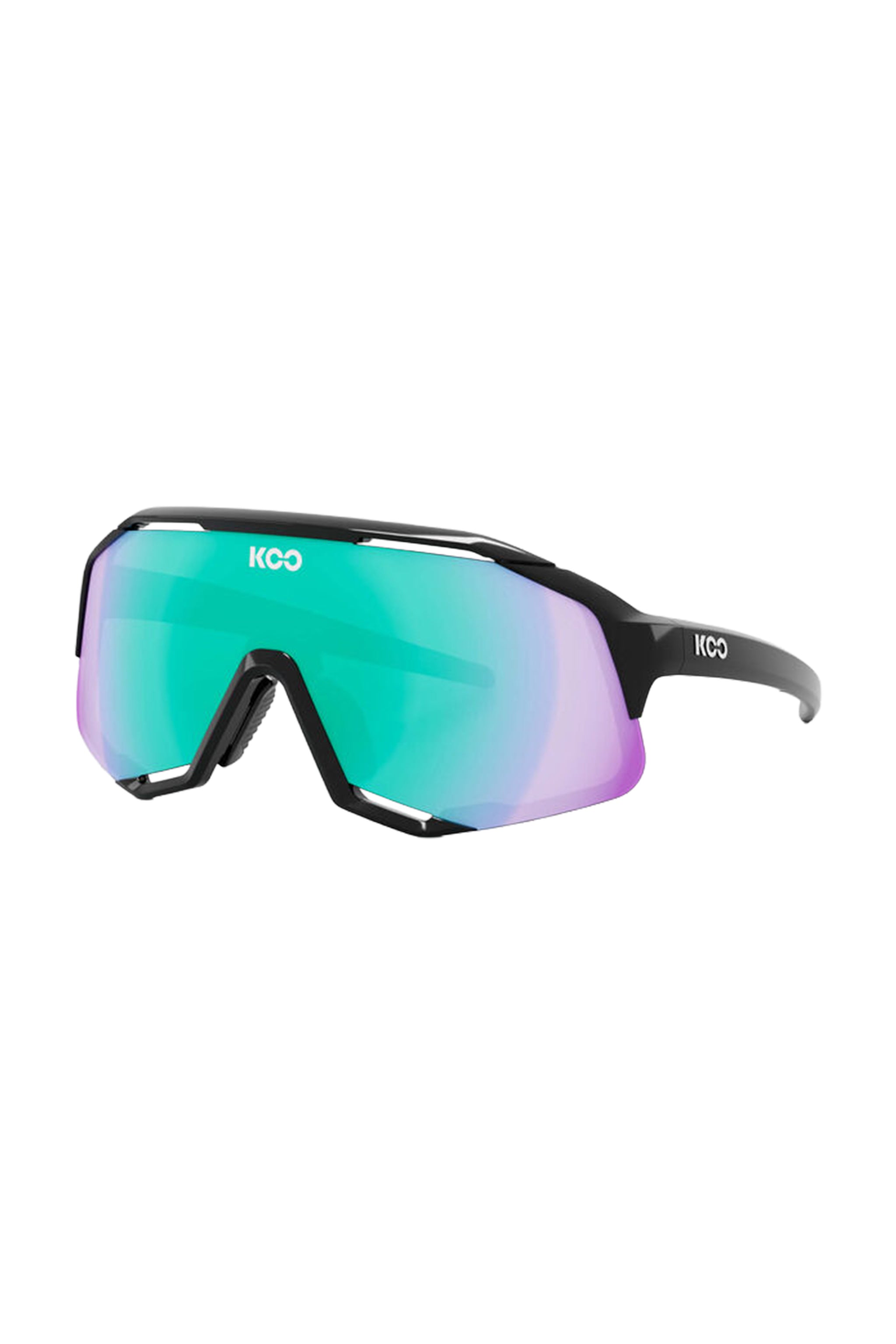 KOO DEMOS cycling sunglasses - Black / Green Mirror OEY00005-616