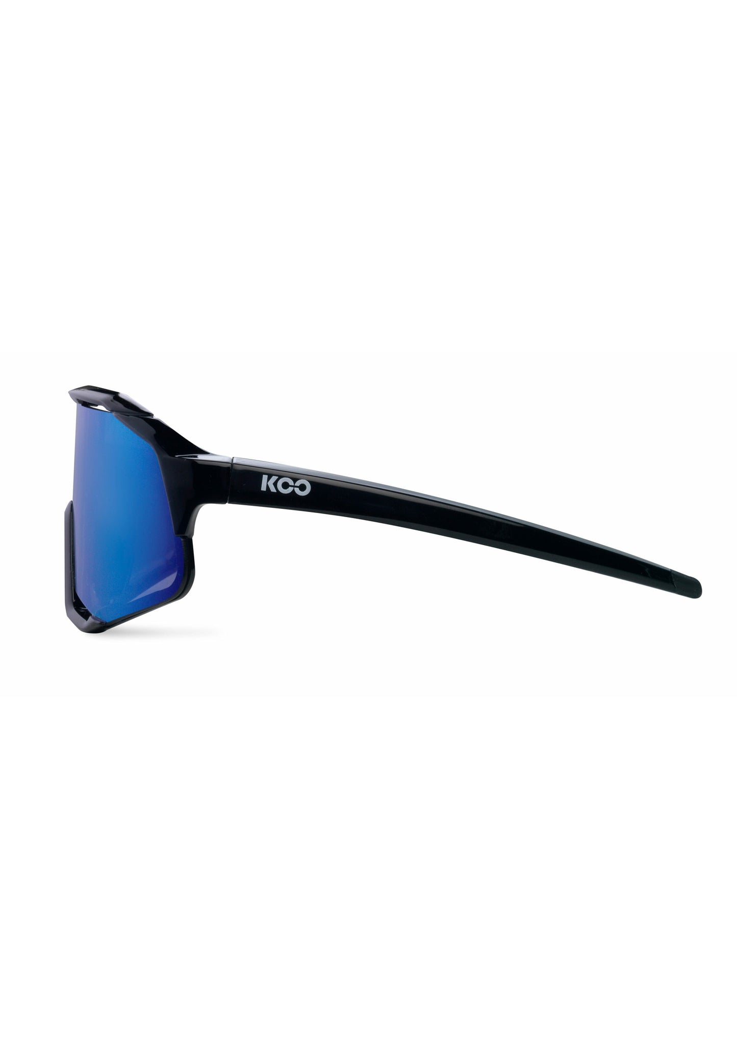 KOO Demos Sunglasses - Black/Blue Lenses Koo Demos sunglasses with black-blue lenses for stylish and effective sun protection.
