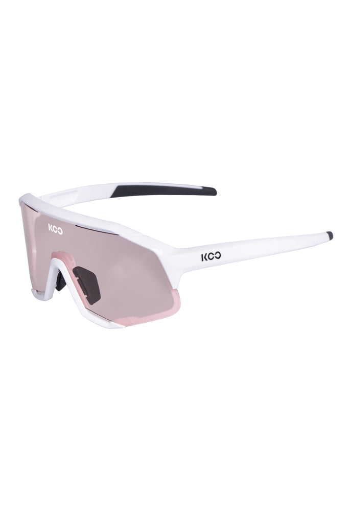 KOO Demos Sunglasses - White / Photochromic Pink - men's white / photochromic sunglasses - KOO Demos Sunglasses - White / Photochromic OEY00005-907 White and Photochromic Koo Demos sunglasses with adaptable tint for versatile sun protection.