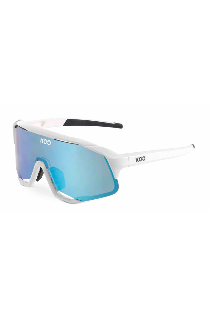 KOO Demos Sunglasses - White / Torquoise - men's white / torquoise sunglasses - KOO Demos Sunglasses - White / Torquoise OEY00005-699 White and Torquoise Koo Demos sunglasses with white-torquoise lenses for a fashionable look and sun protection.