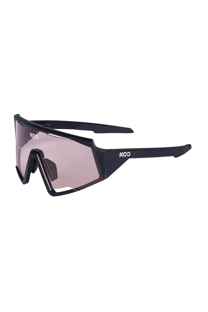 KOO Spectro Sunglasses - Black / Photochromic Pink - men's black / photochromic sunglasses - KOO Spectro Sunglasses - Black / Photochromic OEY00004-906 Black and Photochromic Koo Spectro sunglasses offering adaptive lens tint and style.