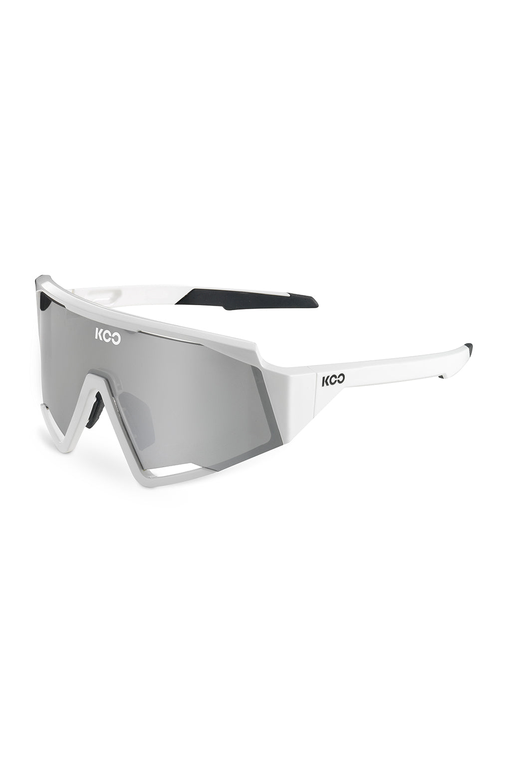 KOO Spectro Sunglasses - White Silver Koo Spectro sunglasses for a sleek and protective eyewear choice.