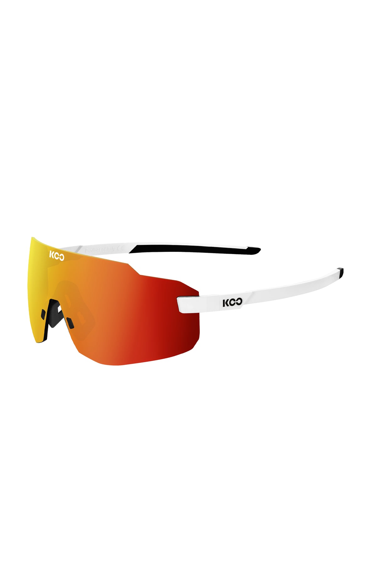 KOO SUPERNOVA White / Red Mirror front view OEY00007-908