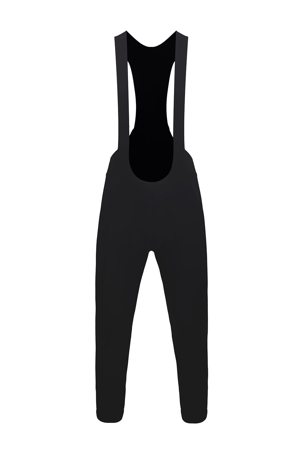 ONNOR's Men's Black Elite Cycling Bib Tight captured from the front. Showcasing the sleek design, superior fabric, and the brand's logo subtly placed on the bib. The design and quality assure durability and breathability, promising a comfortable, performance-enhancing cycling experience.
