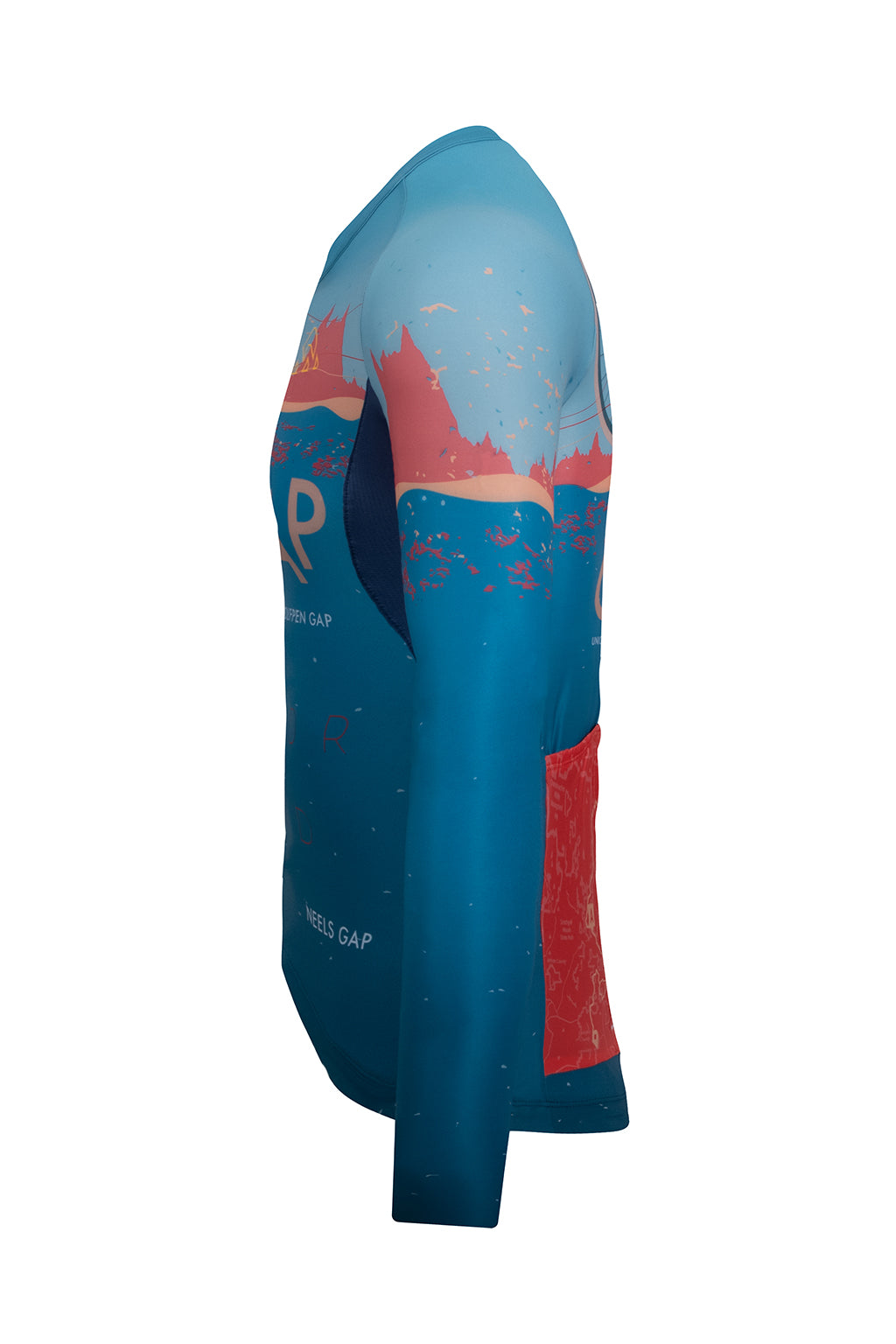 Image showing the sleeve detail of the Men's SGC Elite Jersey Long Sleeve 2023, ONNOR's Six Gap of Georgia edition