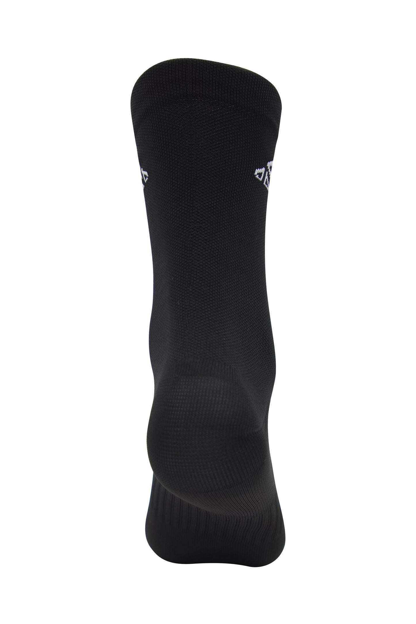 Unisex black sports socks for cycling, running, and training

