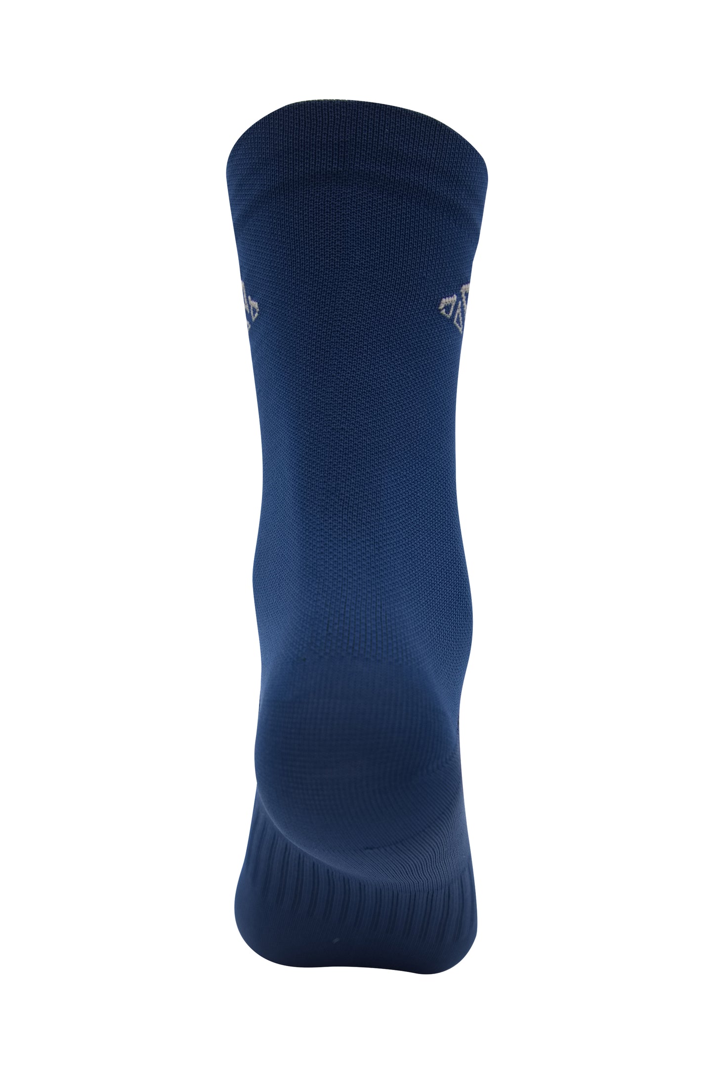 Unisex blue athletic socks for cycling, running, and fitness
