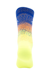 Unisex gradient blue and green sports socks for cycling, training, and workouts
