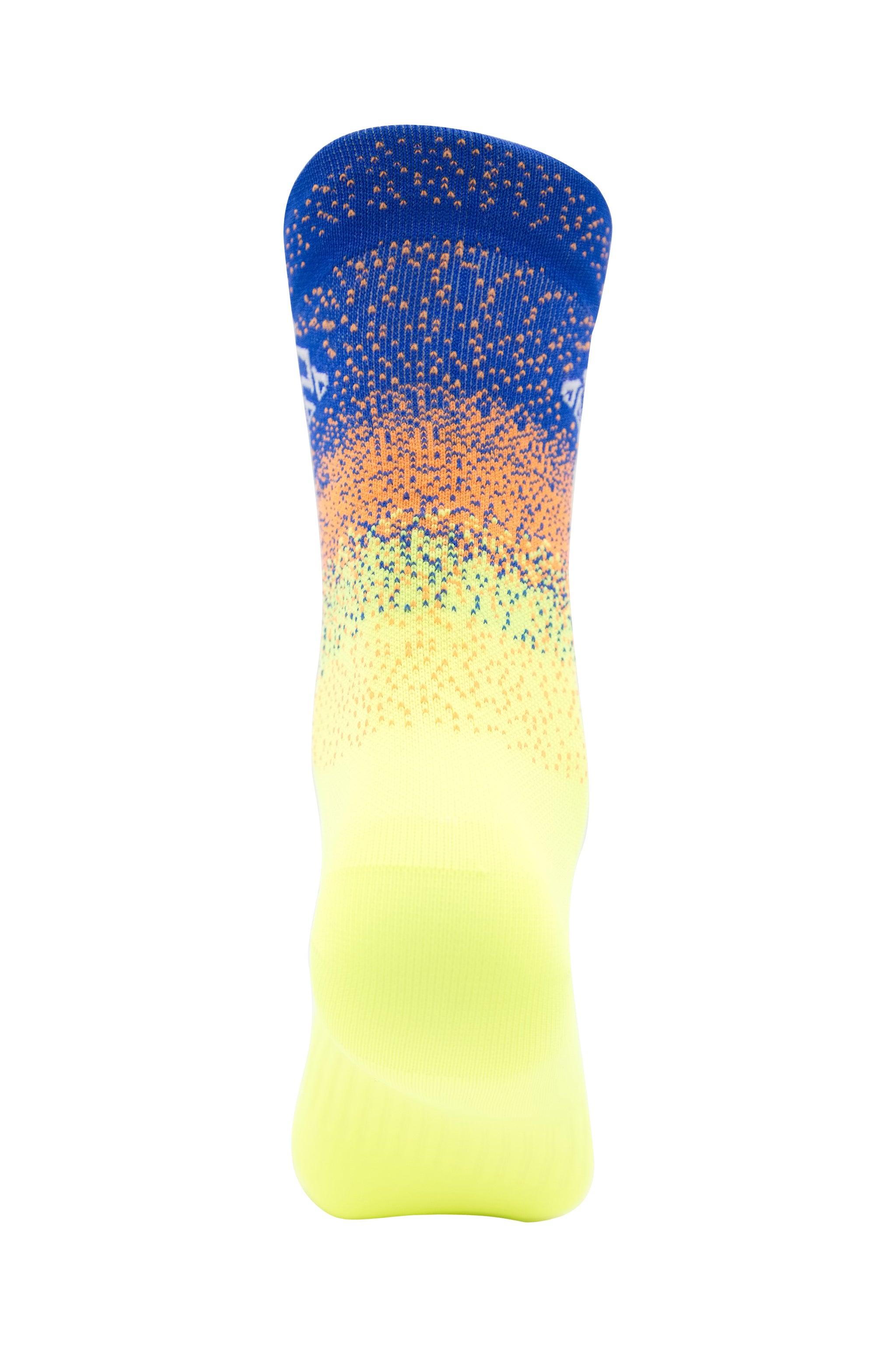 Unisex gradient blue and green sports socks for cycling, training, and workouts
