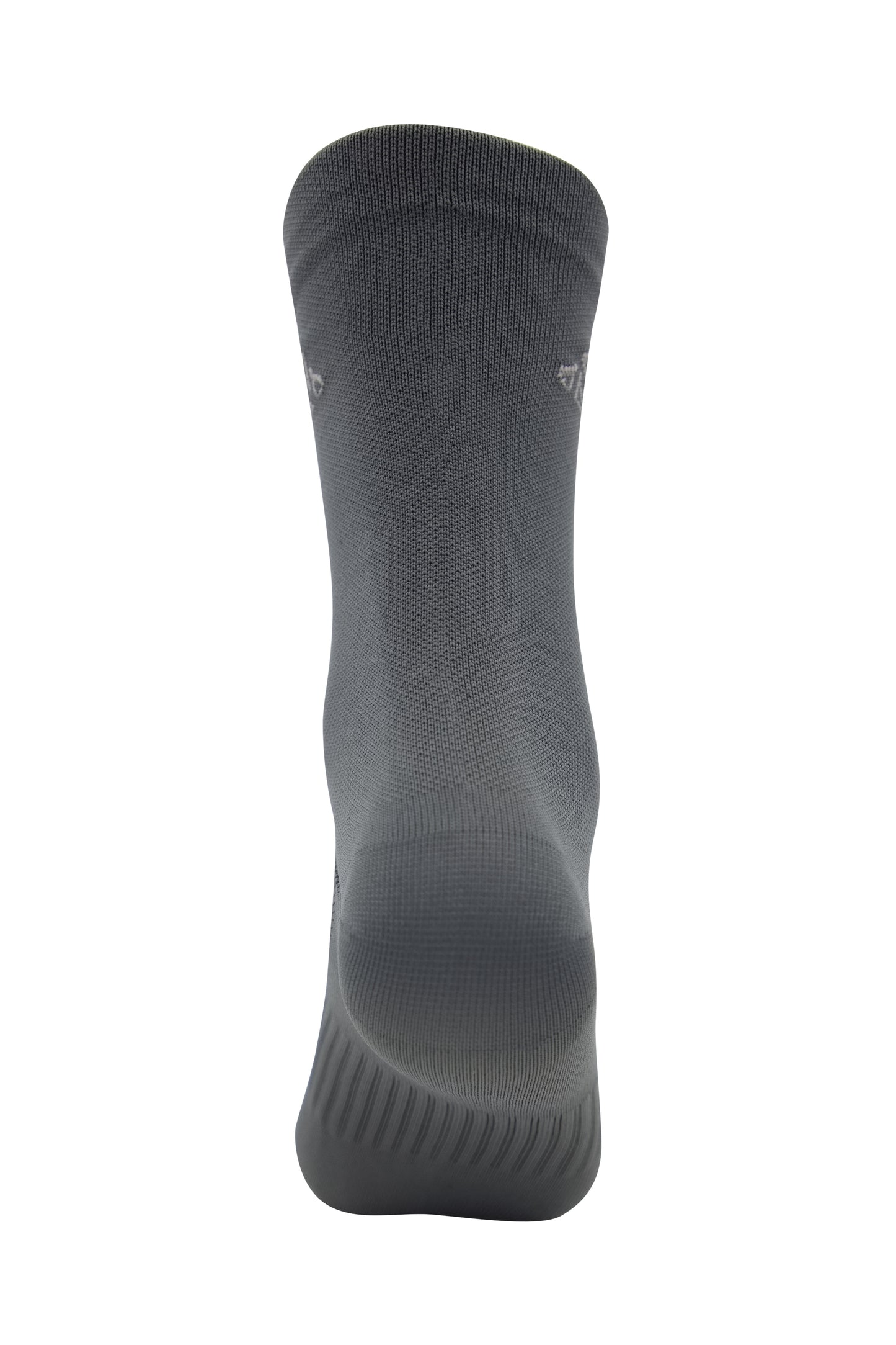 Unisex dark gray sports socks for cycling, running, and fitness activities
