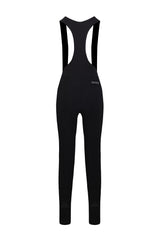 "Rear image of ONNOR's Women's Black Elite Cycling Bib Tight, depicting the full coverage and snug fit of the garment. The ONNOR logo signifies the brand's thoughtful and refined design approach.
