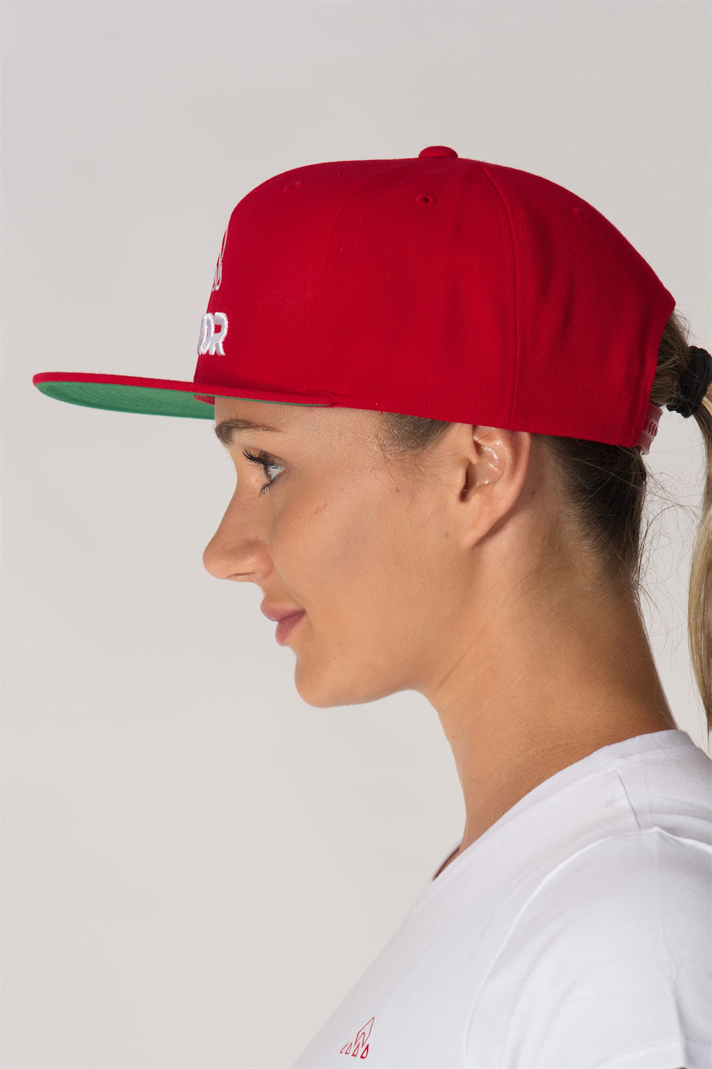 red yupoong classic trucker hat women's classic trucker cap USA