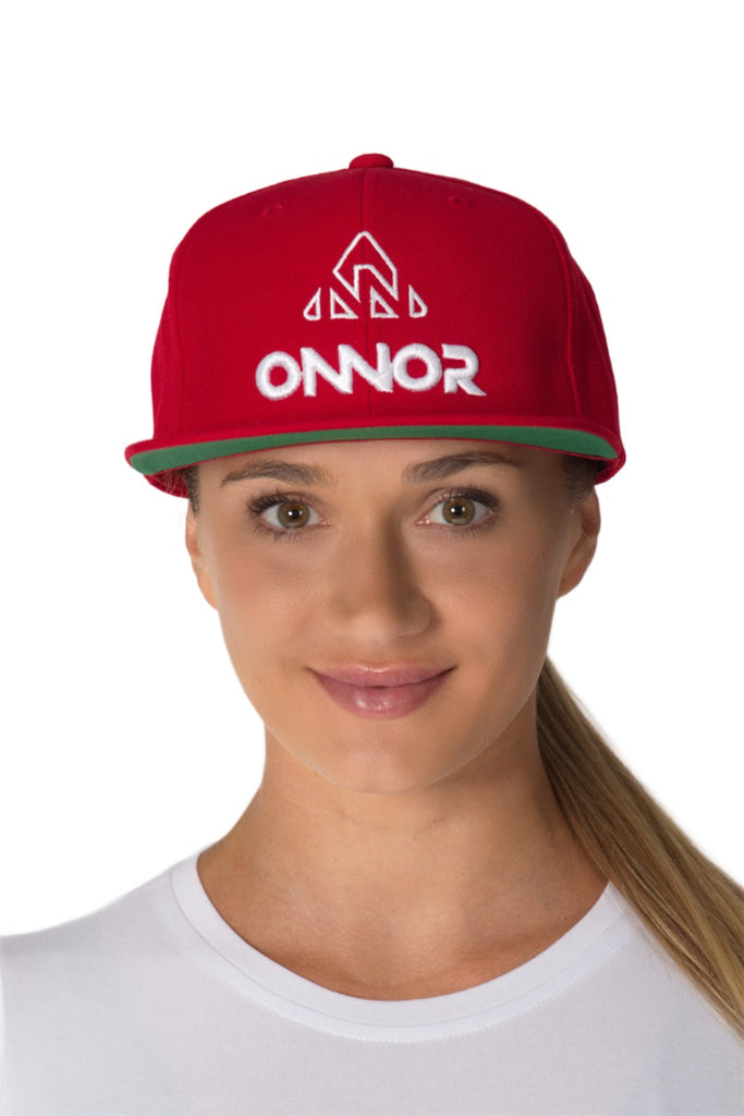 Classic Cap Red/White Logo - Unisex - men's red caps - red the classics yupoong trucker hat women's the classics hats USA