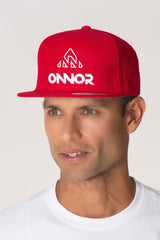 red yupoong classic trucker hat men's classic trucker cap USA