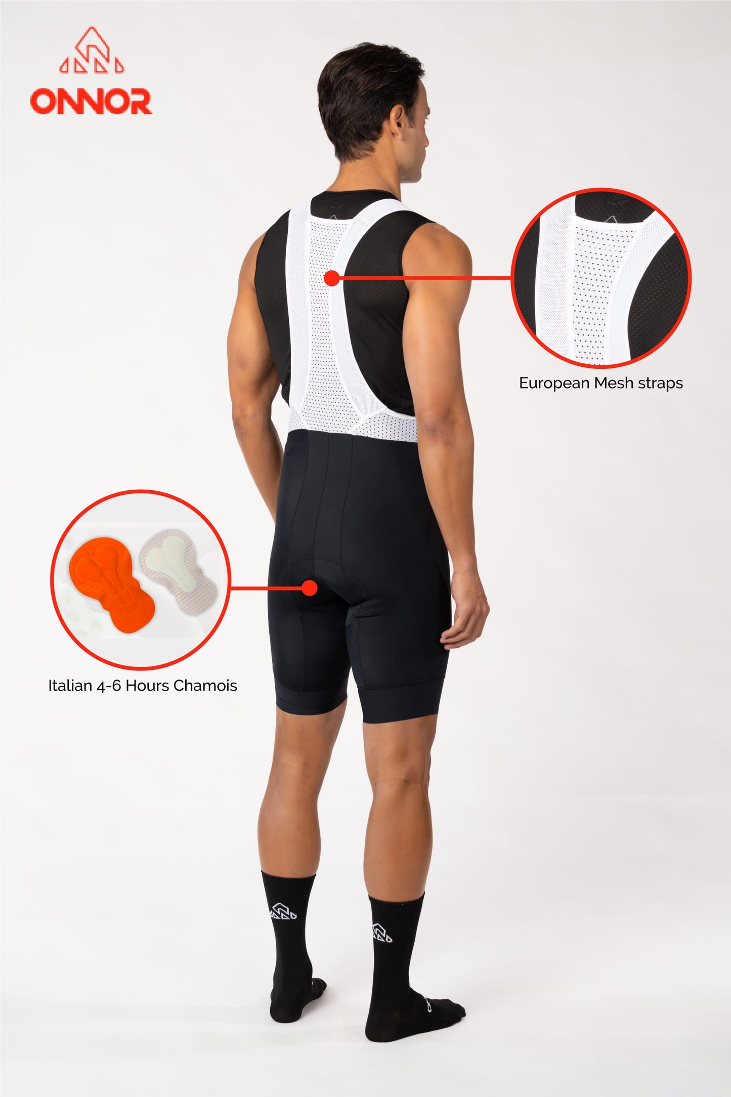 biking clothing - mens black bike shorts padded for amateur cyclists for long distances
