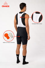biking clothing - mens black bike shorts padded for amateur cyclists for long distances
