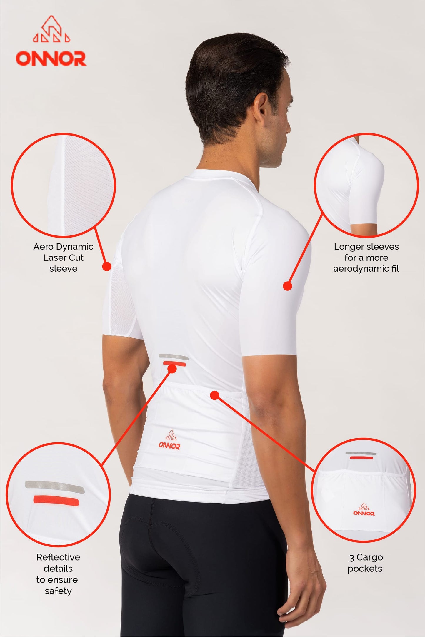 A men's cycle jersey with short sleeves. This cycling jersey is designed specifically for male cyclists, offering a comfortable fit and excellent moisture-wicking capabilities for a great biking experience.