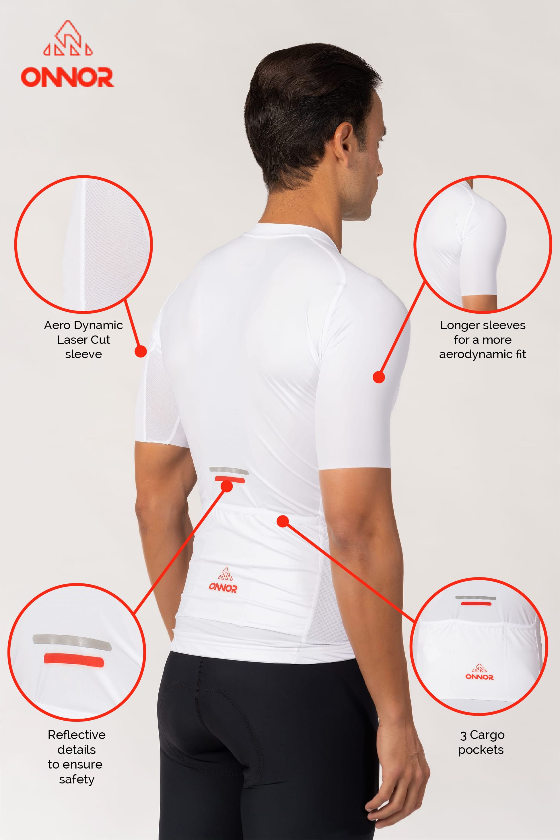 A men's cycle jersey with short sleeves. This cycling jersey is designed specifically for male cyclists, offering a comfortable fit and excellent moisture-wicking capabilities for a great biking experience.