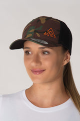 camo yupoong trucker hats women's retro trucker cap USA