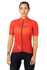 bike casual wear, women's red elite cycling jersey