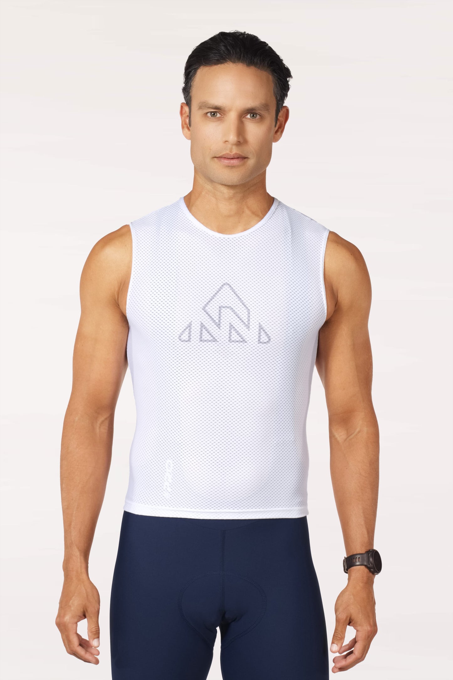 bicycle gear wear, men white professional base layer