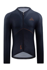 Men's Black Cycling Jersey Long Sleeve