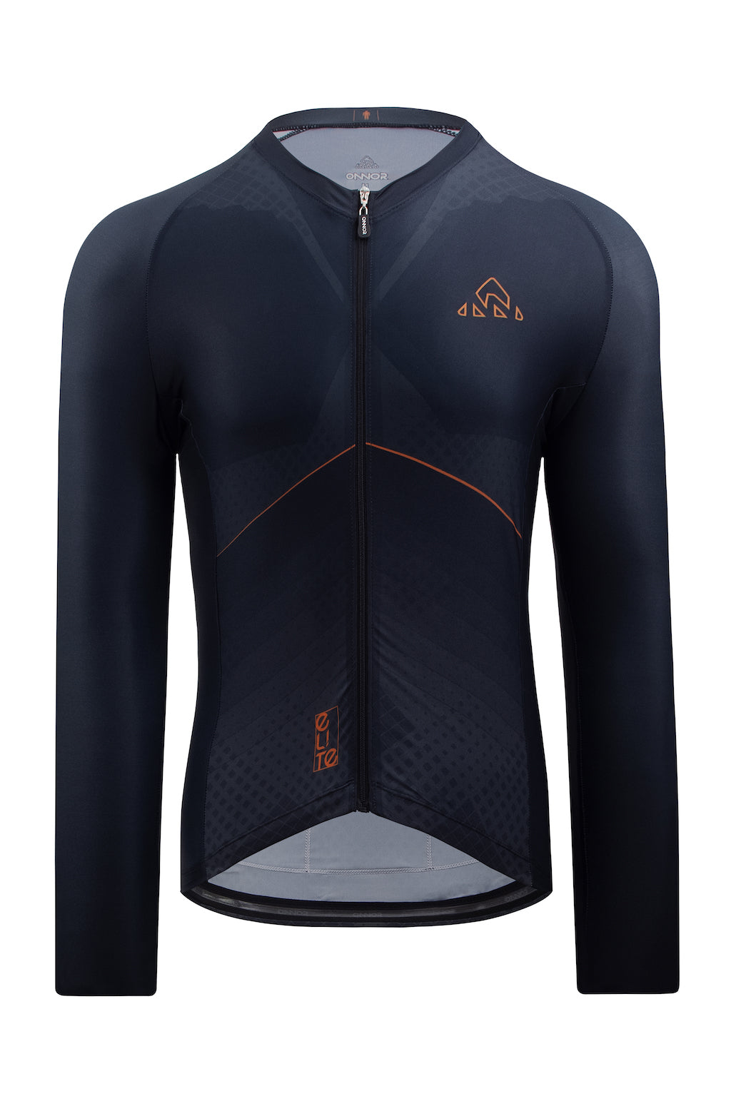 Men's Black Cycling Jersey Long Sleeve