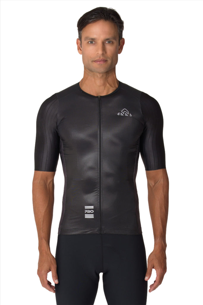 Men's Pro Cycling Jersey Short Sleeve - Black - men's black jerseys short sleeve - Men's Pro Cycling Jersey Short Sleeve - Black