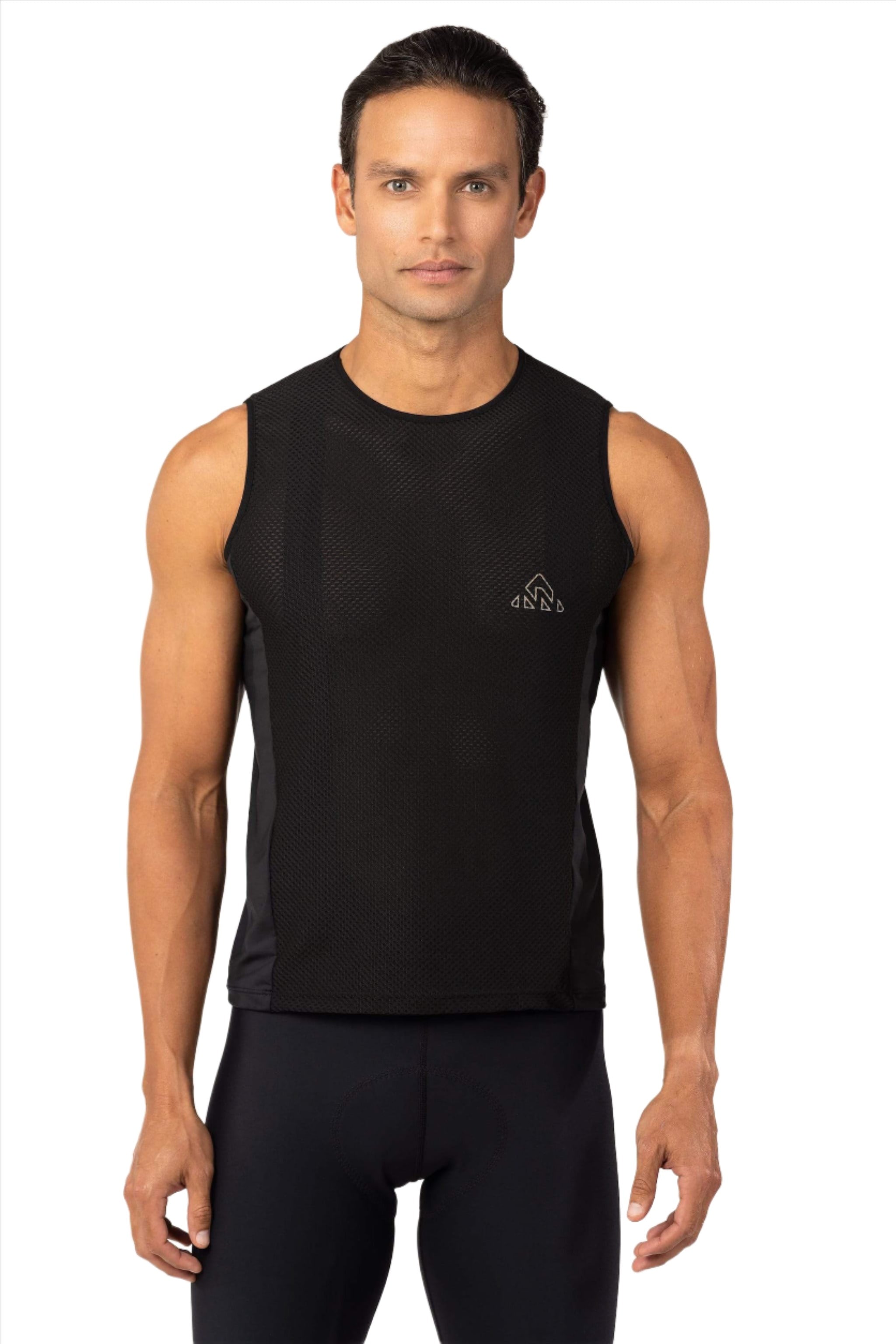 activewear bike, men's black professional base layer