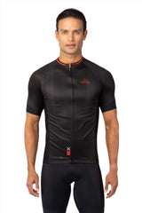 bike riding clothes, men's classic black cycling jersey