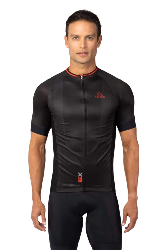 Men's Expert Jersey Short Sleeve - Black - men's black jerseys short sleeve - bike riding clothes, men's classic black cycling jersey