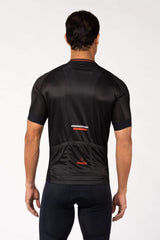 black cycling jersey for men, road bike jersey