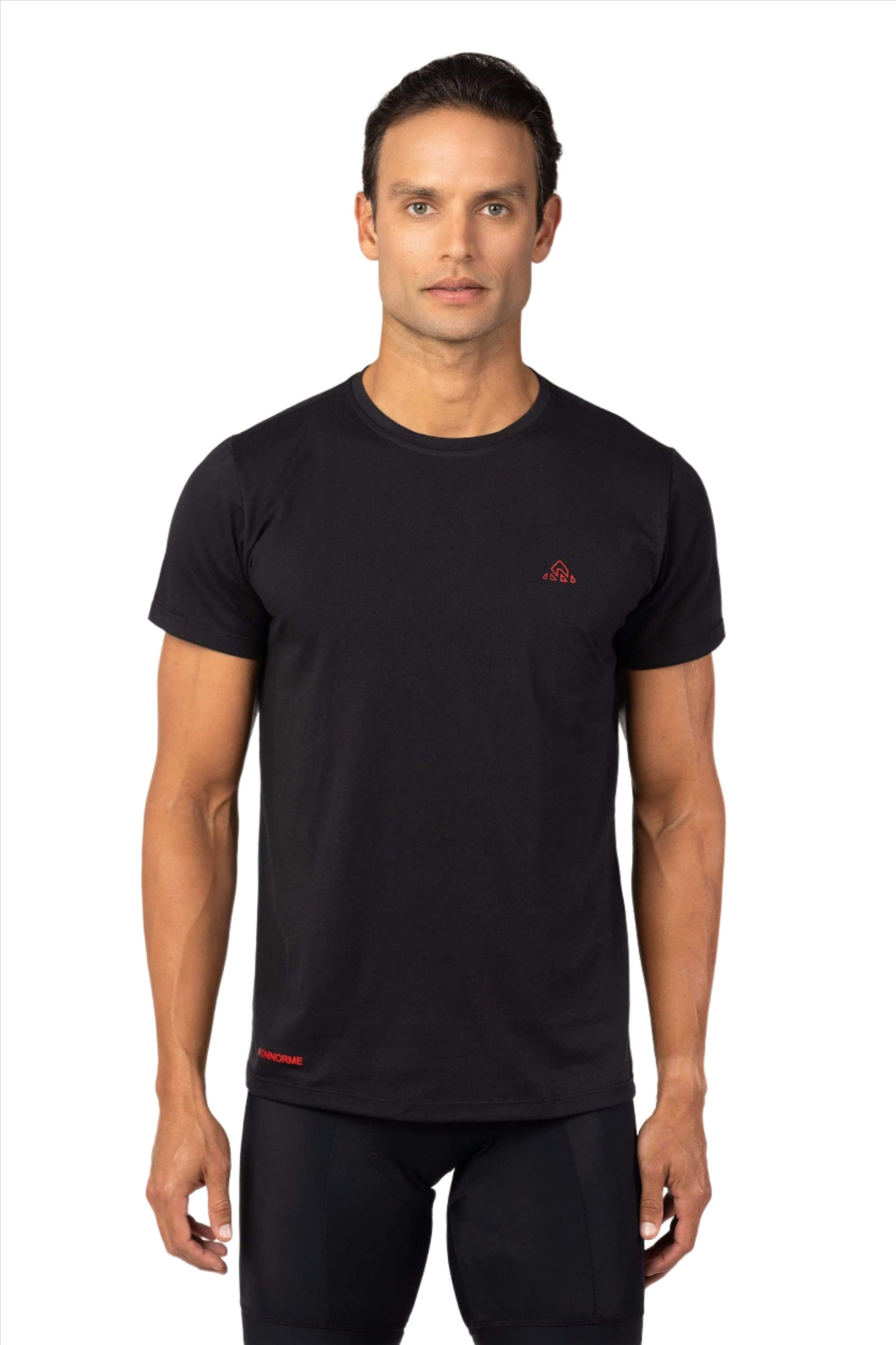 Running clothing, Men's Cotton Sport Running T-Shirt - Short Sleeve Black, shop running t-shirt mens, running t-shirt discount Miami Beach, running clothes, Men's running black t-shirt