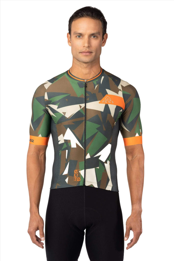 Men's Elite Jersey Short Sleeve - Camouflage - men's camouflage jerseys short sleeve - bike racing clothes, men's camouflage elite cycling jersey