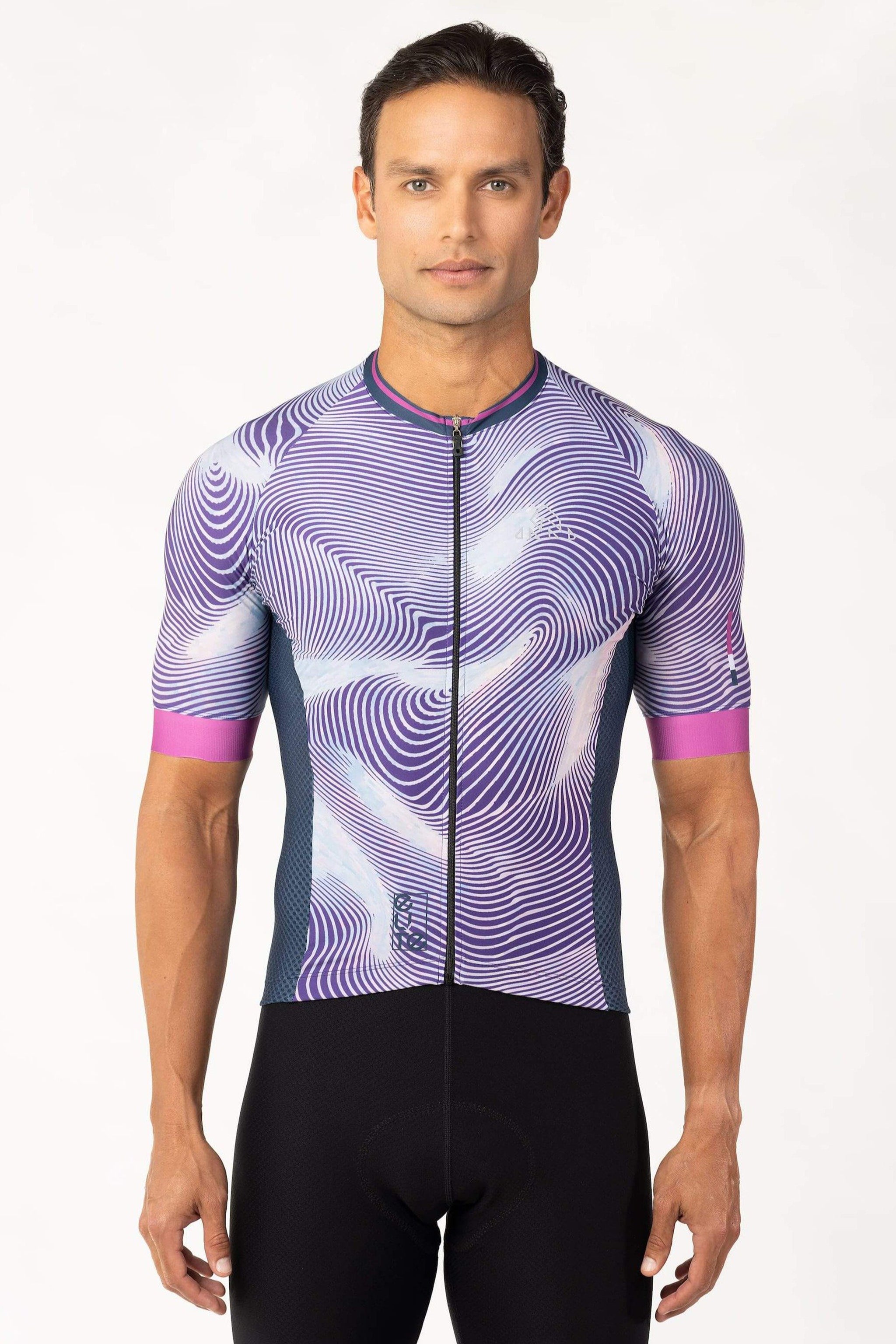Men's Elite Cycling Jersey Short Sleeve - Purple
