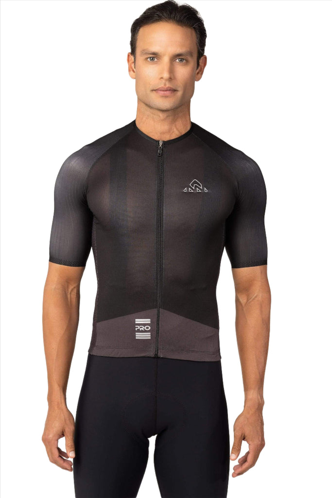 Men's Pro Cycling Jersey Short Sleeve - Black - men's black jerseys short sleeve - Men's Black Pro Cycling Jersey Short Sleeve