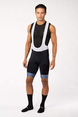 cycling clothes - men's black cycling bibs padded for amateur rider for long distances