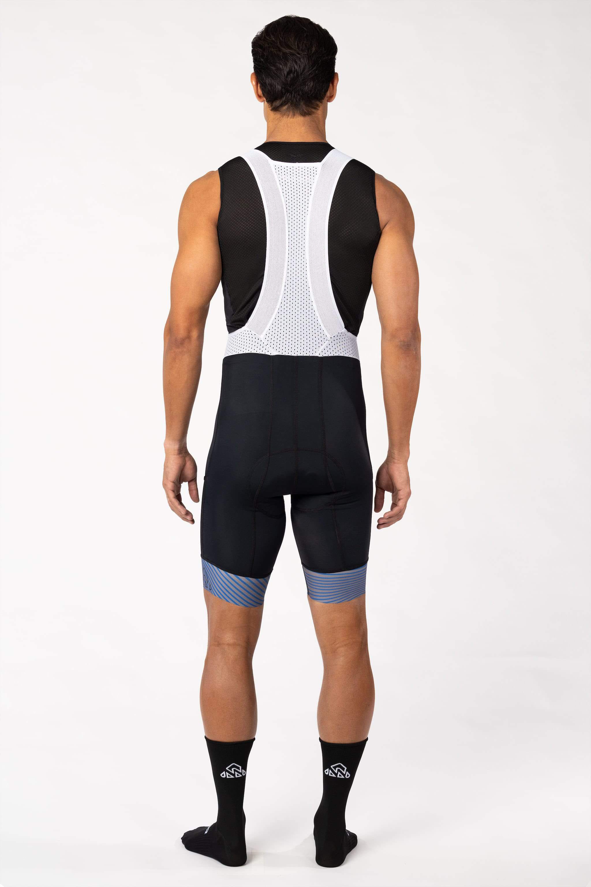 bike riding clothes - mens black cycling bibs lightweigh for amateur cyclists for long rides