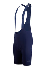 bike gear clothing - mens blue cycling bib shorts with chamois for amateur rider for long distances