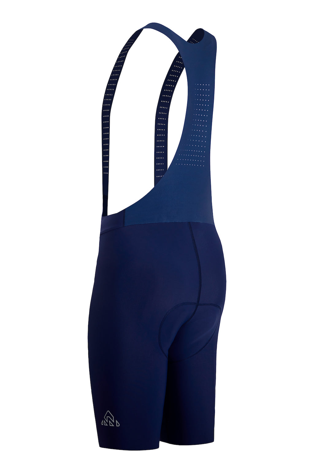 mens blue cycling bib shorts with chamois for amateur rider for long distances
