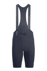 Men's Seamless Cycling Bib Shorts in Grey - Front View, Aerodynamic, Reflective Elements