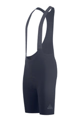 bike casual wear - mens grey cycling bibs with chamois for amateur rider with mesh straps